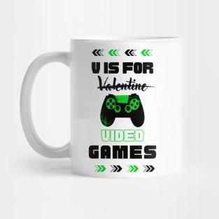 V Is For Video Games - Valentine's Day 2023 Wonderful Mug